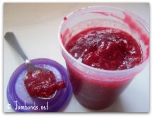 Raspberry Honey Lavender Freezer Jam