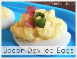 Bacon Cheese Deviled Eggs