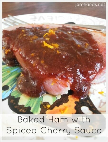 Baked Ham with Spiced Cherry Sauce