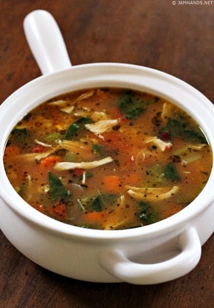 Chicken, Spinach and Bean Soup Recipe