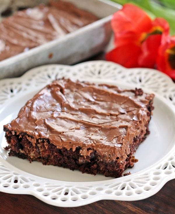 Frosted Chocolate Zucchini Brownies