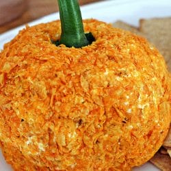 Doritos Salsa Cheeseball (Pumpkin Shaped)