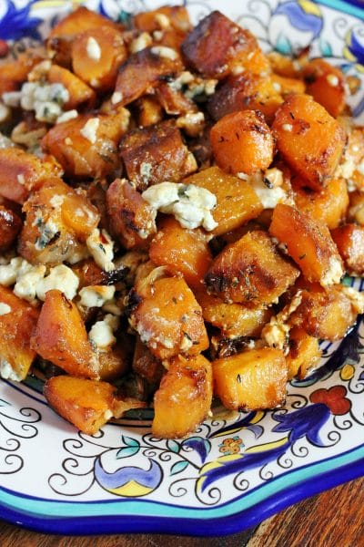 Roasted Butternut Squash with Gorgonzola and Thyme