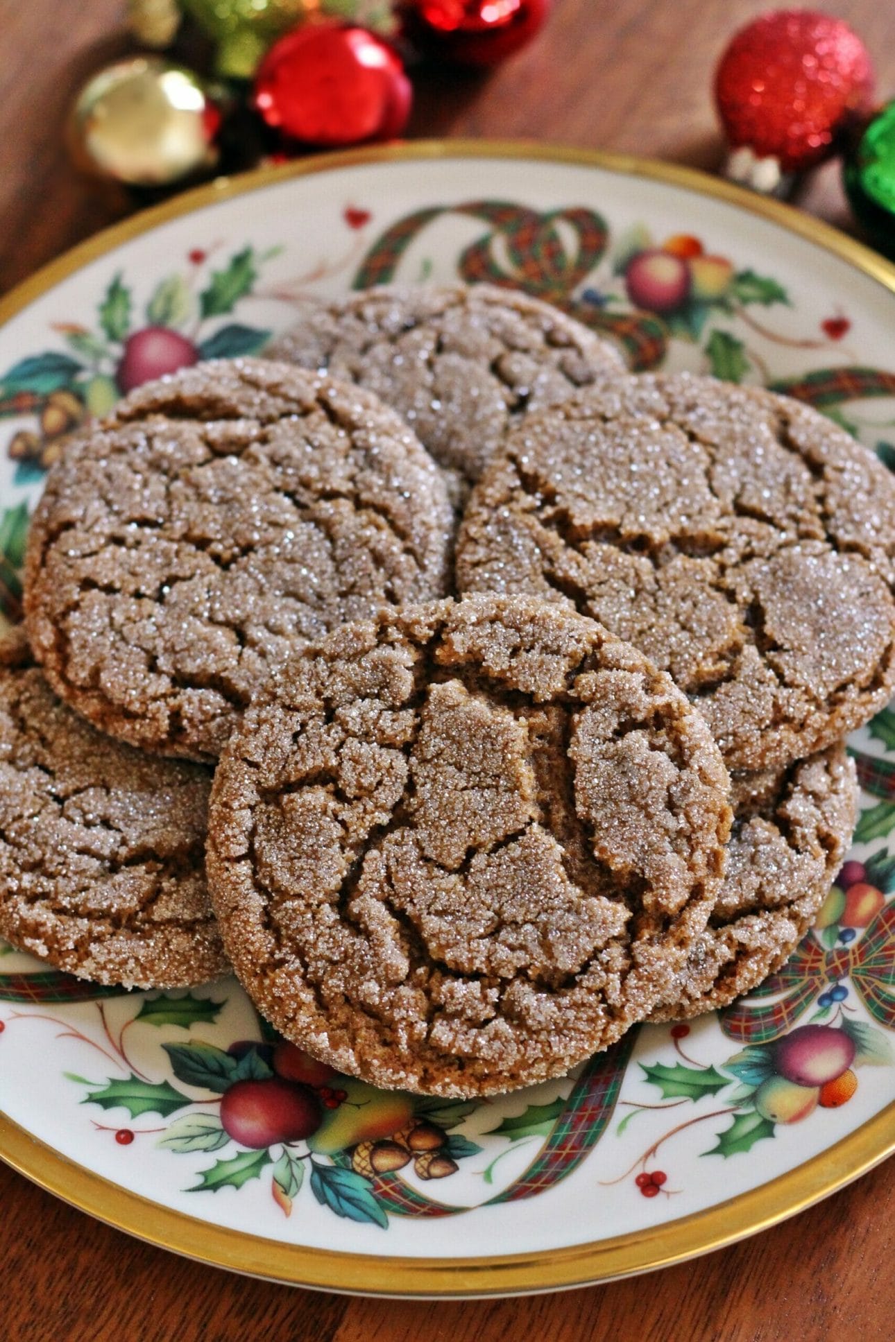 Pinch of Cayenne Chewy Gingersnap Cookies