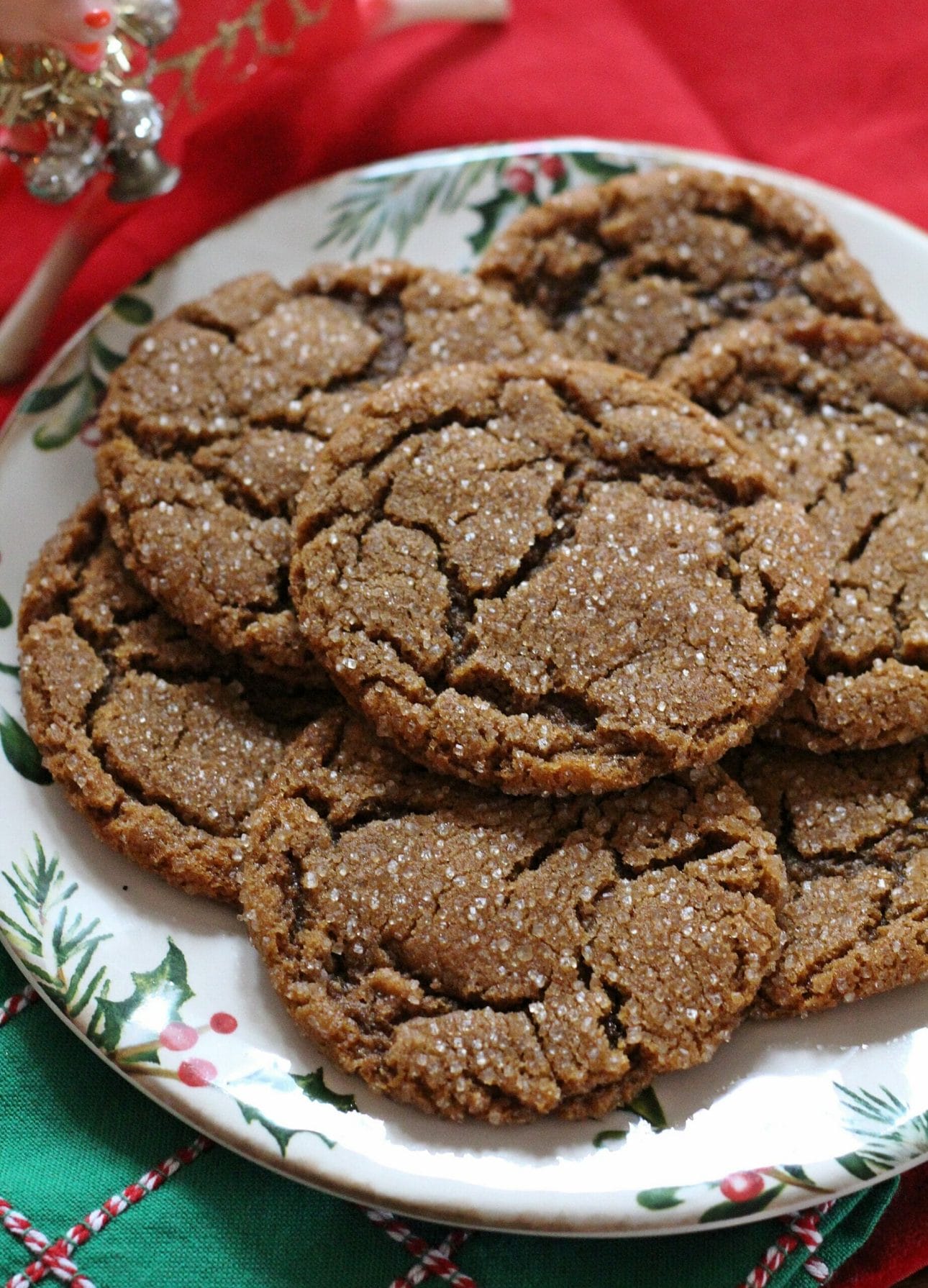 Sparkling Chewy Molasses Cookies