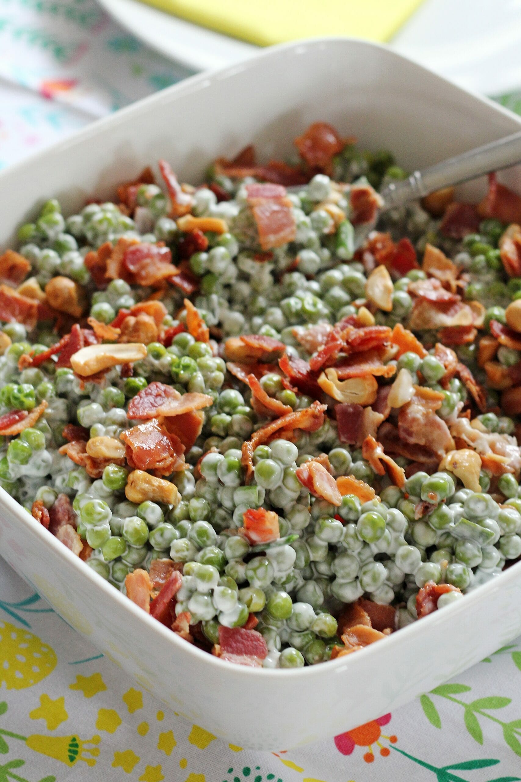 Crunchy Pea salad with Cashews