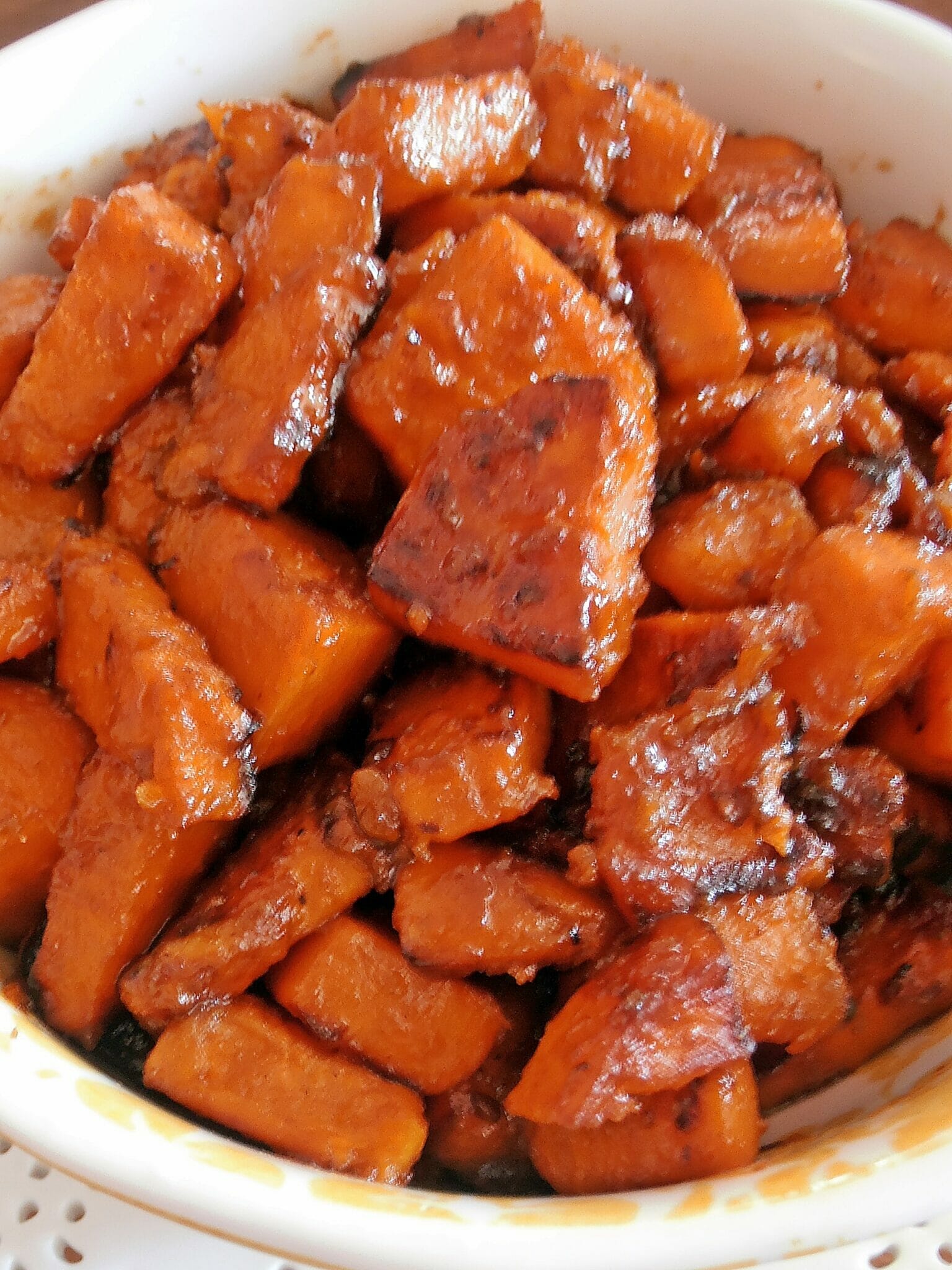 Skillet Candied Sweet Potatoes - Jam Hands