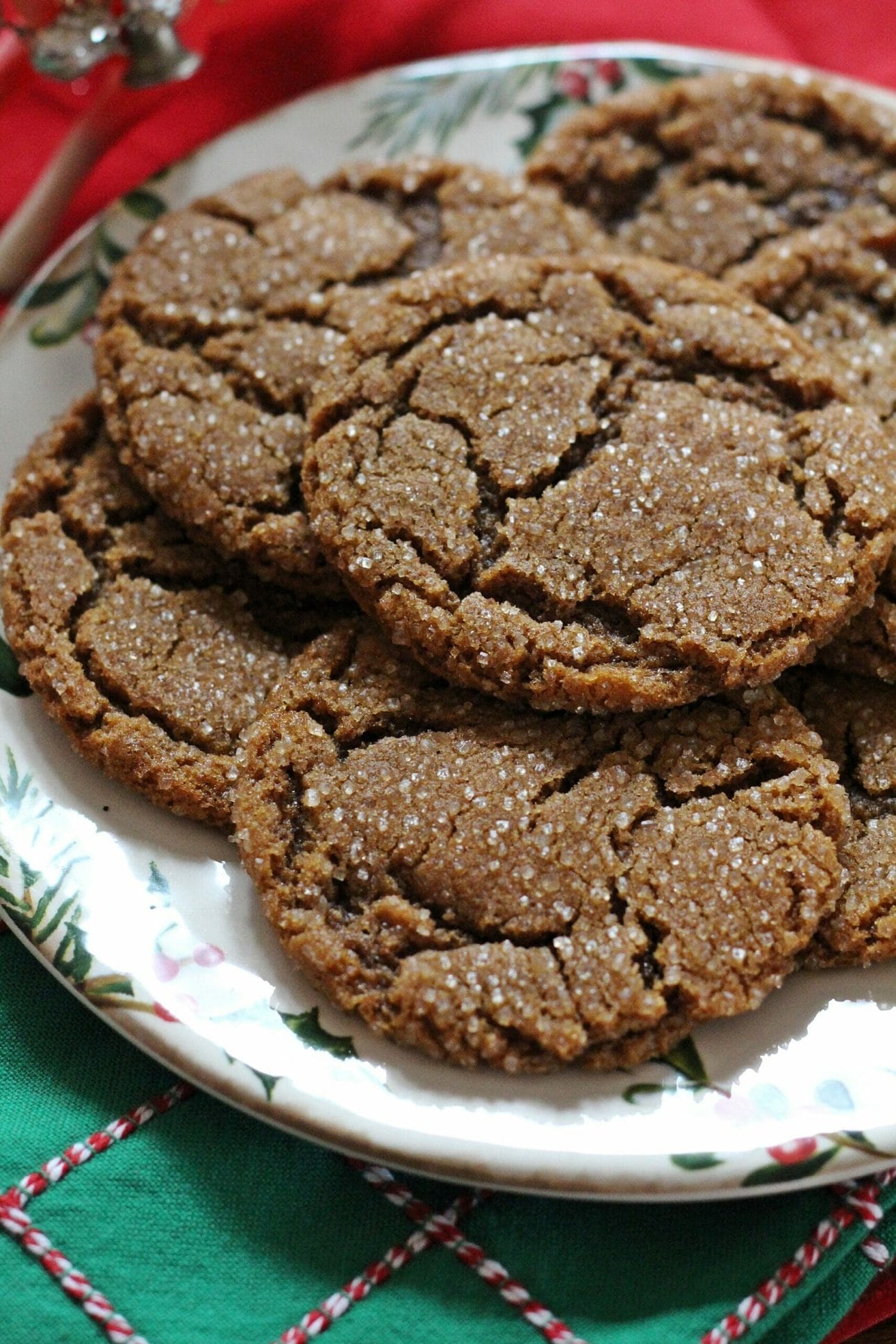 Sparkling Chewy Molasses Cookies