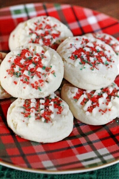 Easy Whipped Shortbread Cookies with Sprinkles