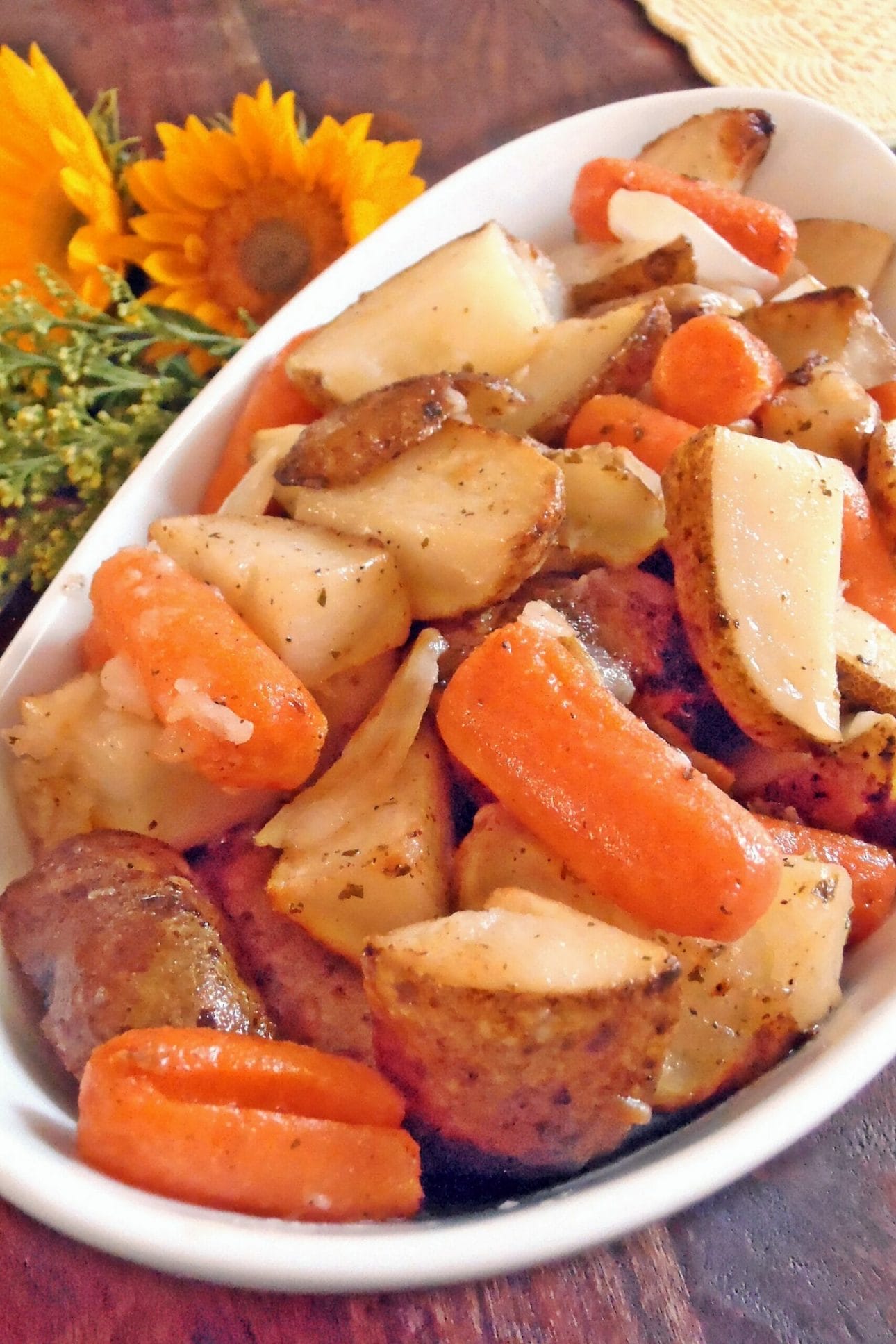 Roasted Ranch Potatoes and Carrots 