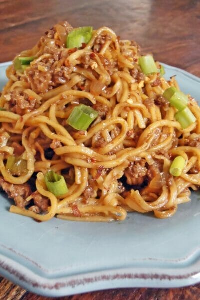 Szechuan Noodles With Spicy Beef Sauce Recipe