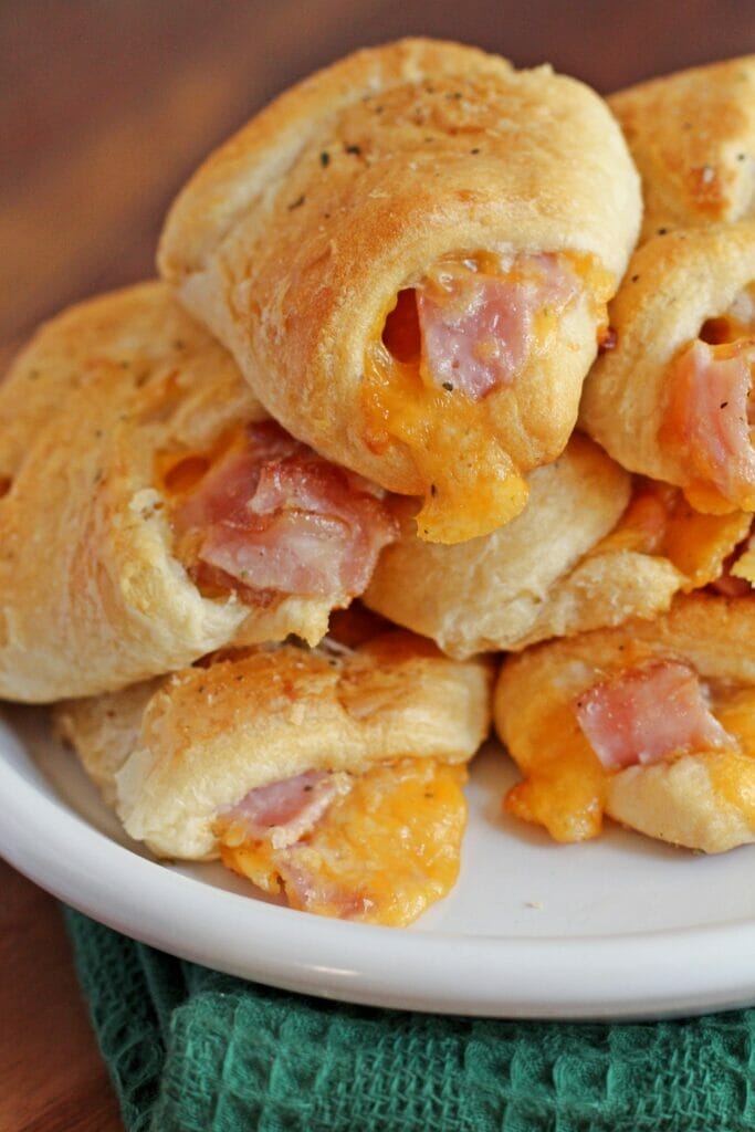 Hot Ham and Cheese Crescents