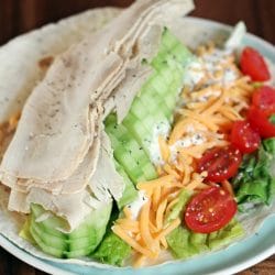 Turkey Ranch Wrap Low Calorie High Protein