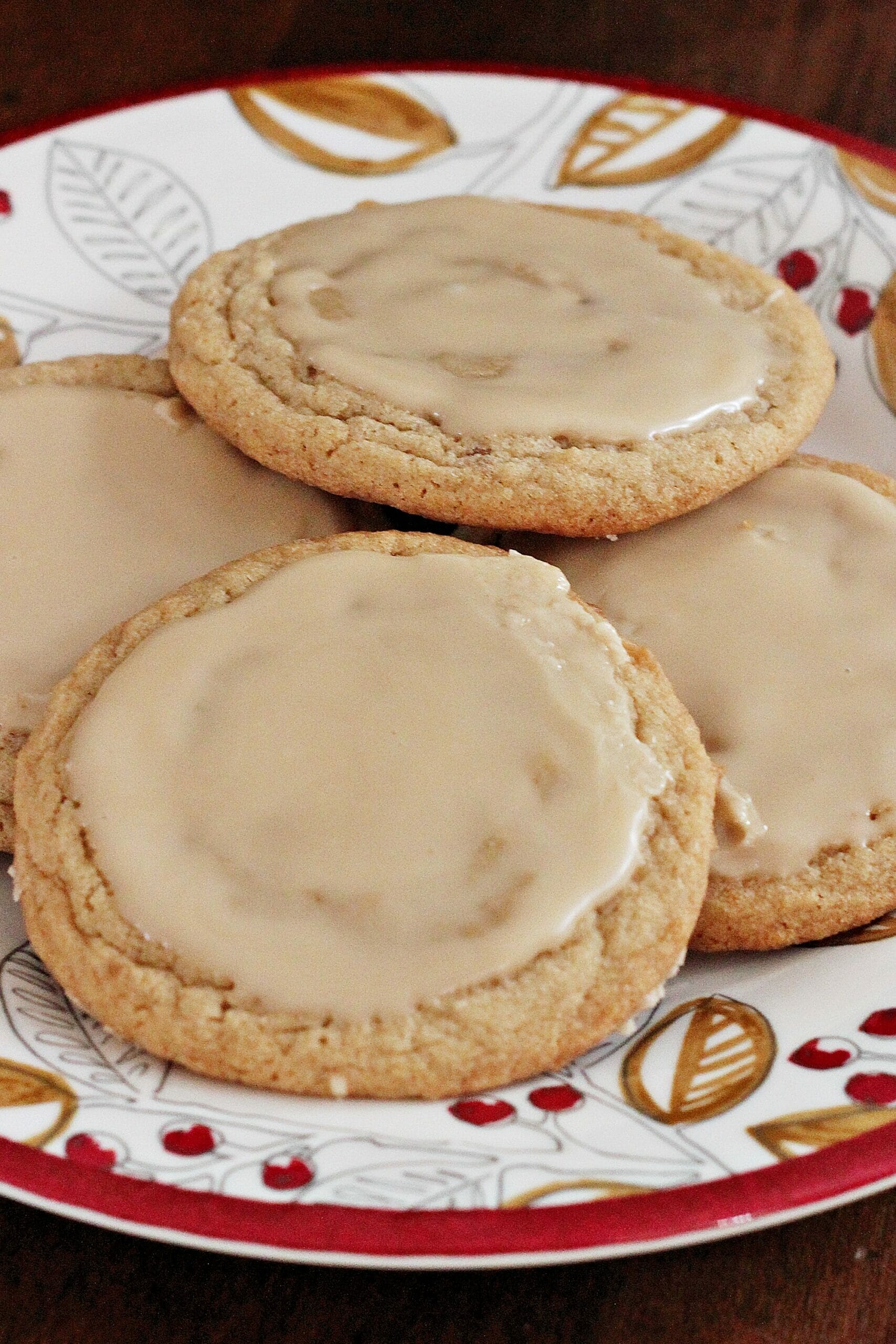 Amish Brown Sugar Cookies with Maple Glaze