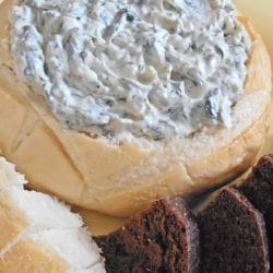 Best Ever Bread Bowl Spinach Dip