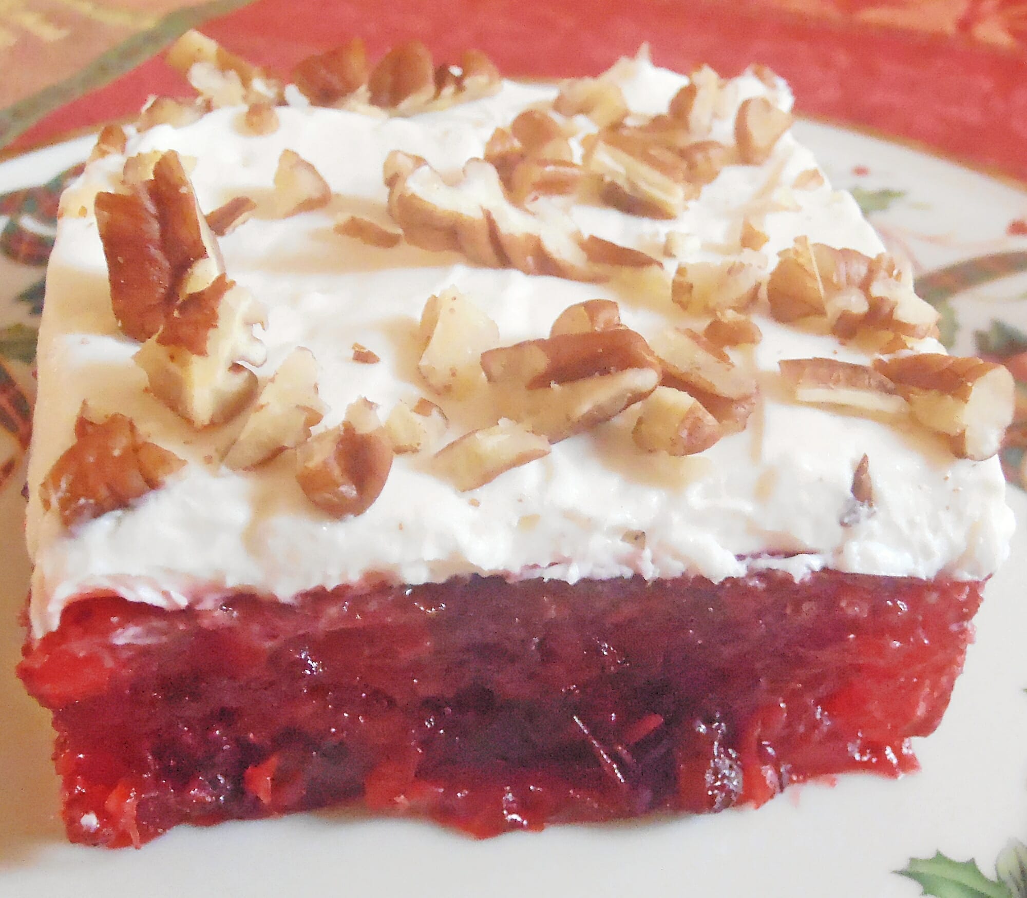 Cranberry Jell-O Dessert