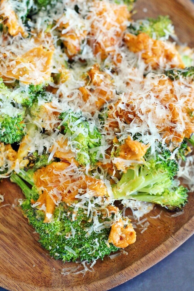 TikTok Hummus and Roasted Broccoli