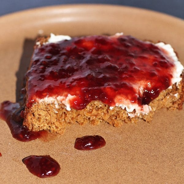 The Best Boston Brown Bread with Jam